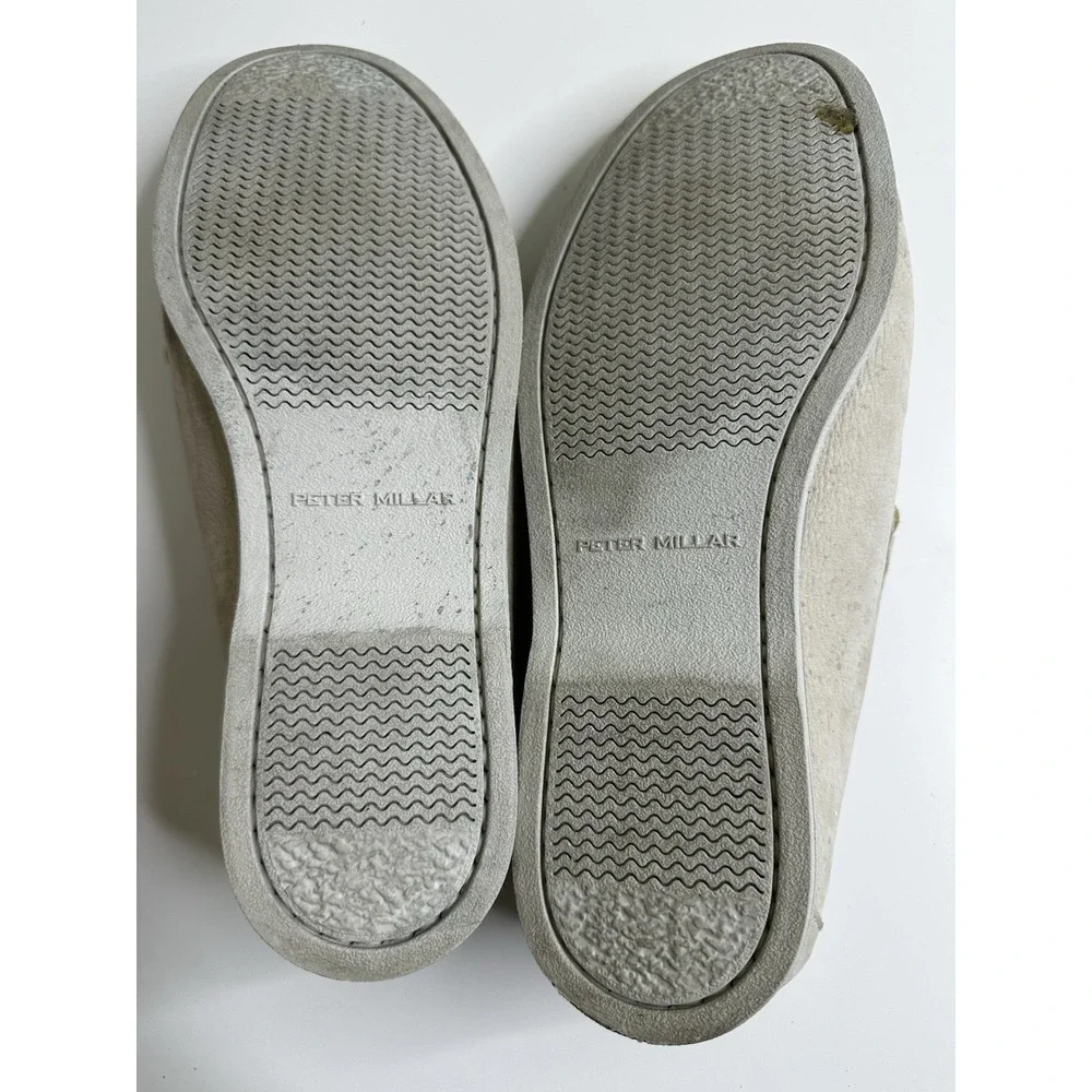 Peter Millar Men's Shoes Sz 11 1/2‎ M Tan Leather Boat Slip On DISTRESSED AS IS